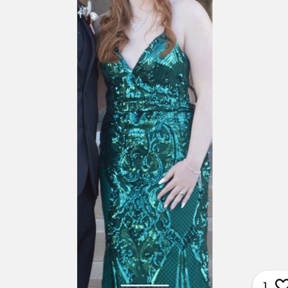NWT Morillee By Madeline Gardener Sangria Elegant Prom Dress Size 24 Style 47206 - Picture 2 of 10